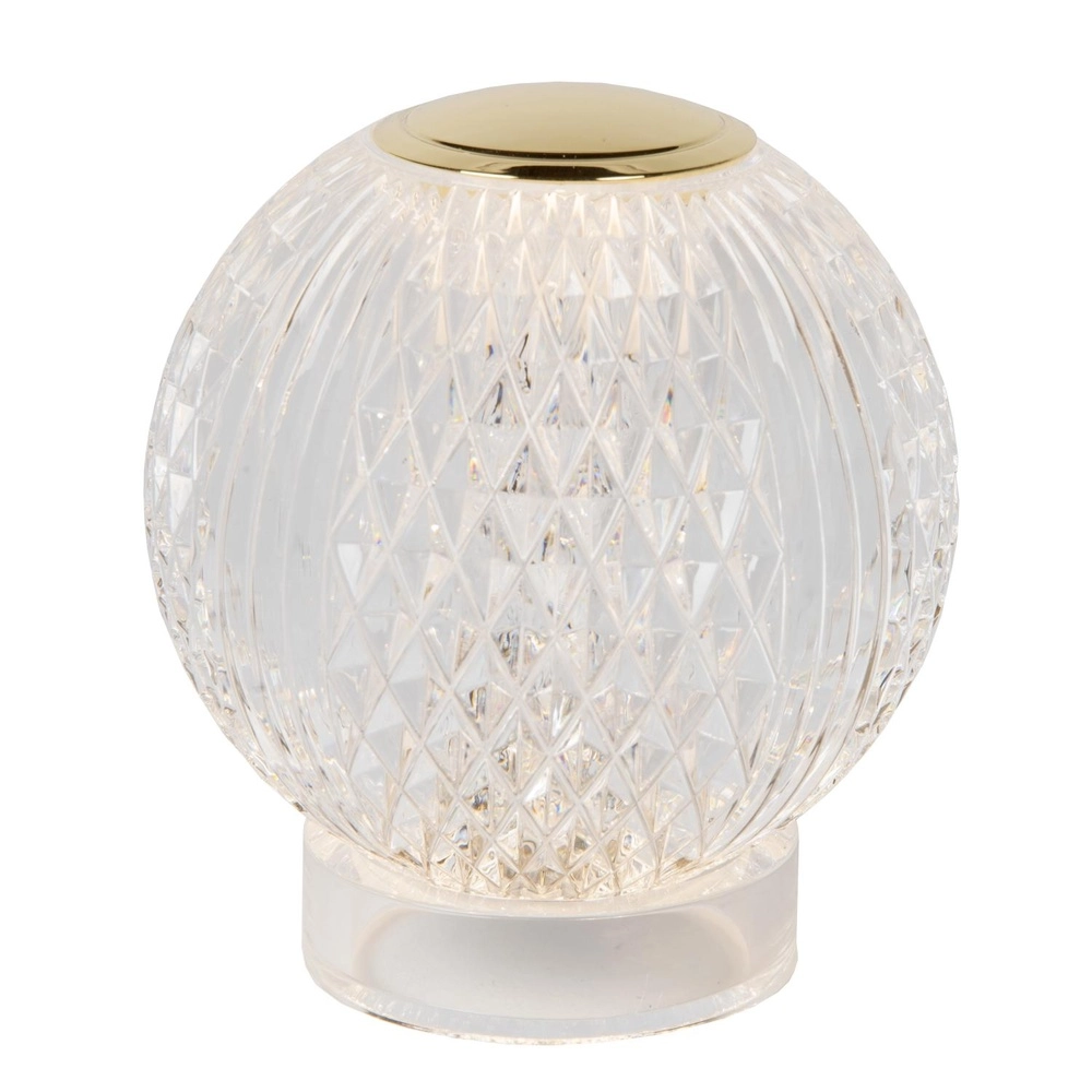 Golden table lamp Cintra rechargeable Ø 9cm - 2700K Lucide 5411212134486