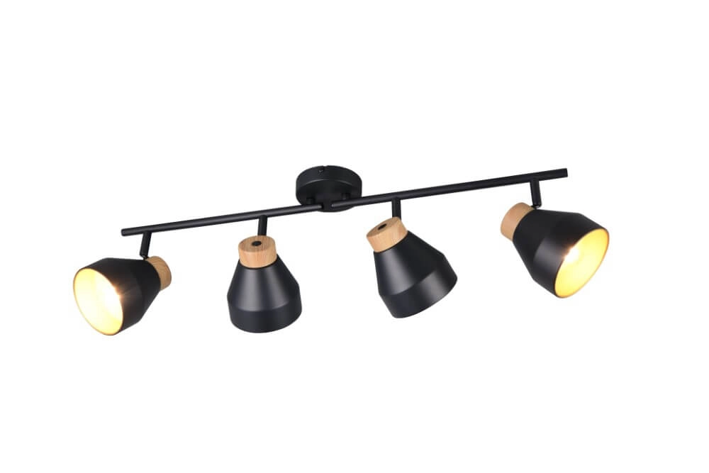 Design ceiling lamp 4-light Valentin black