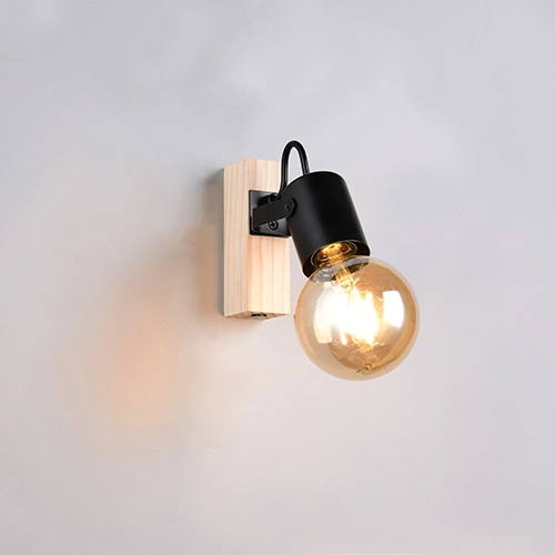 Ceiling lamp Lynar black with wood Trio 4017807670684