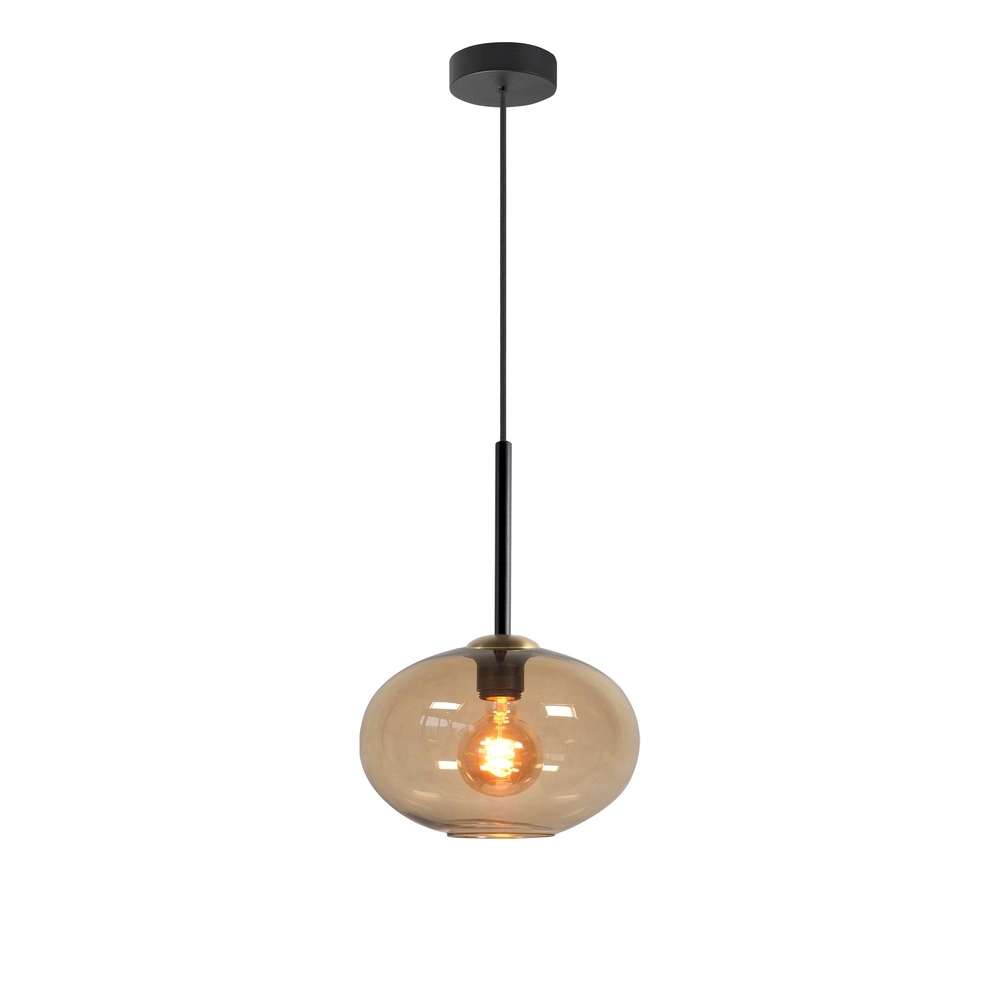 Pendant lamp Bellini black with gold glass Ø 26cm