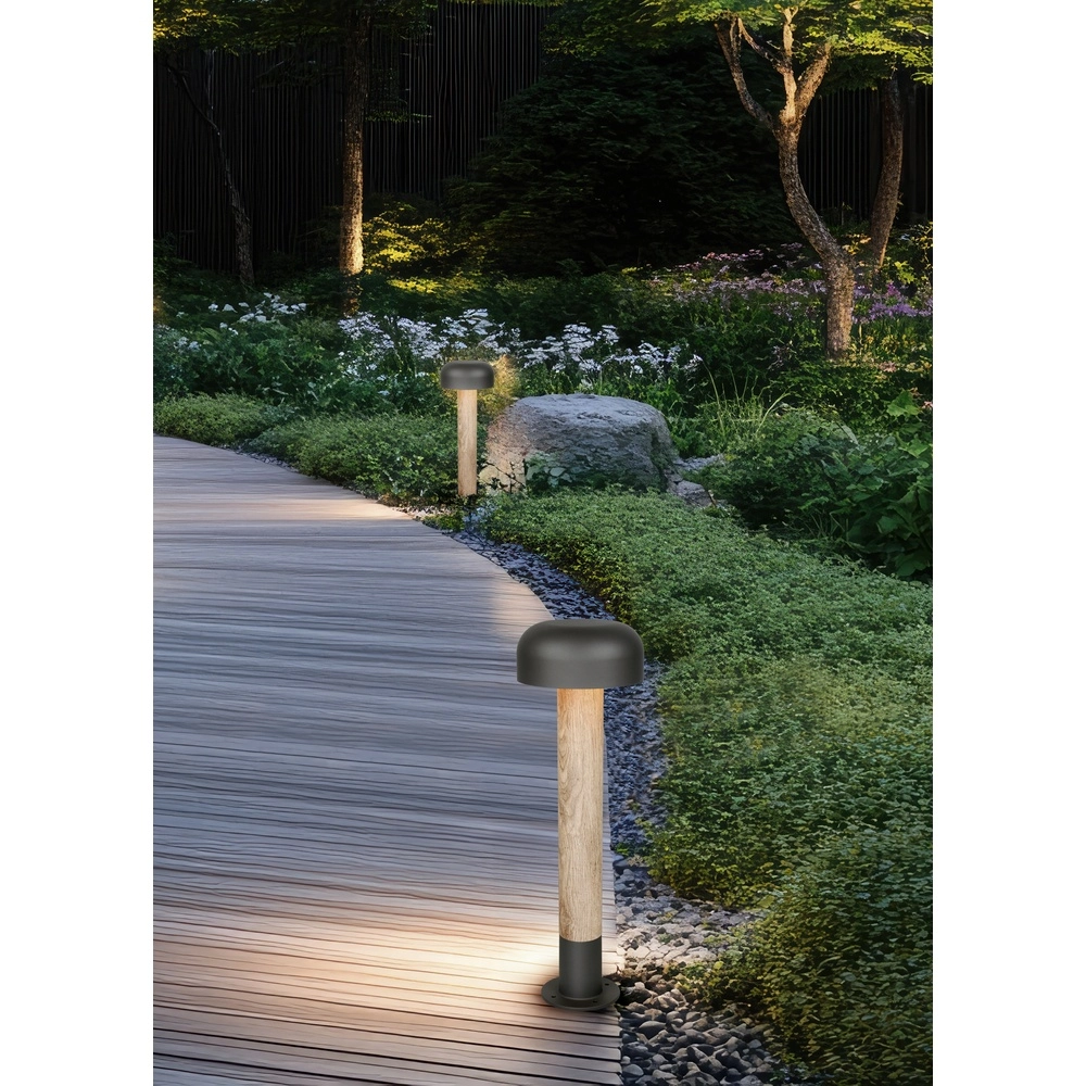 Design garden lamp Fraser grey 54cm Trio 4017807650259