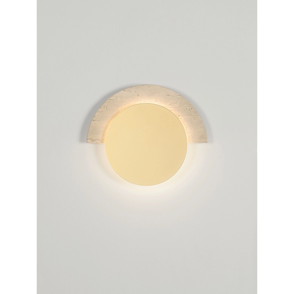 Design wall lamp Molli travertine Ø 21cm Lyora 5212063501317