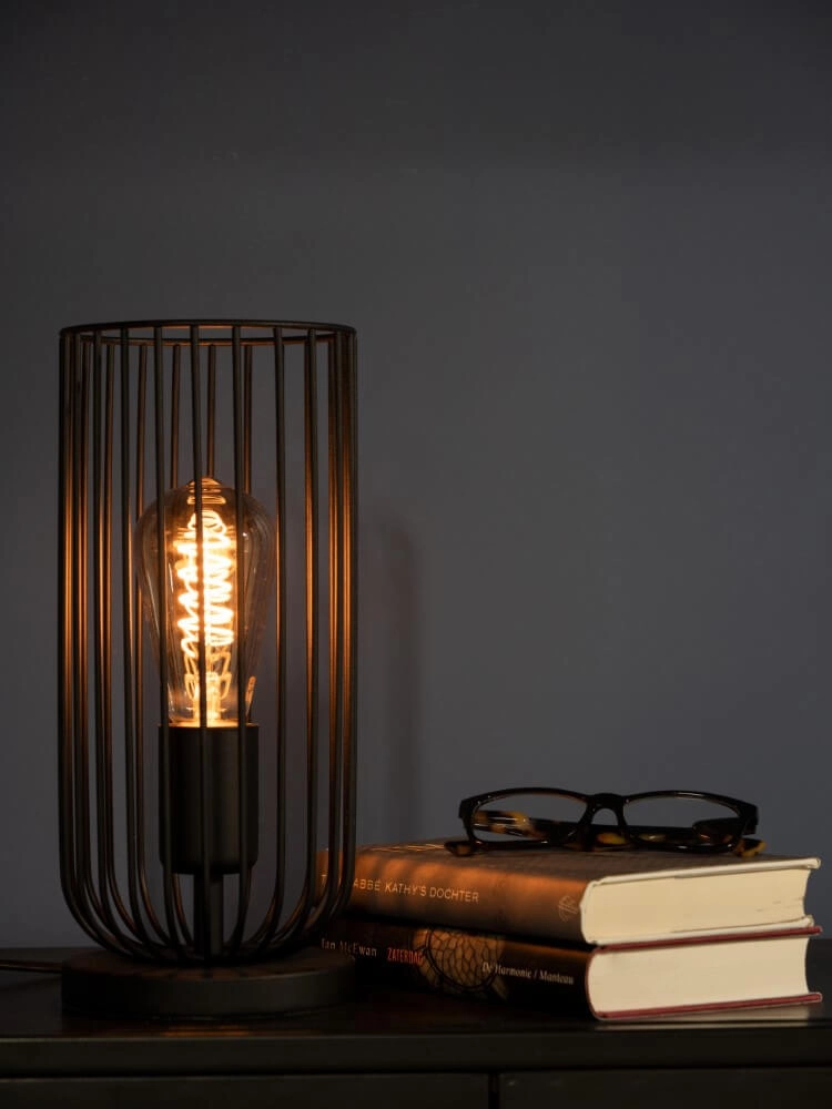 Black table lamp Roccamena Eglo 9002759436391