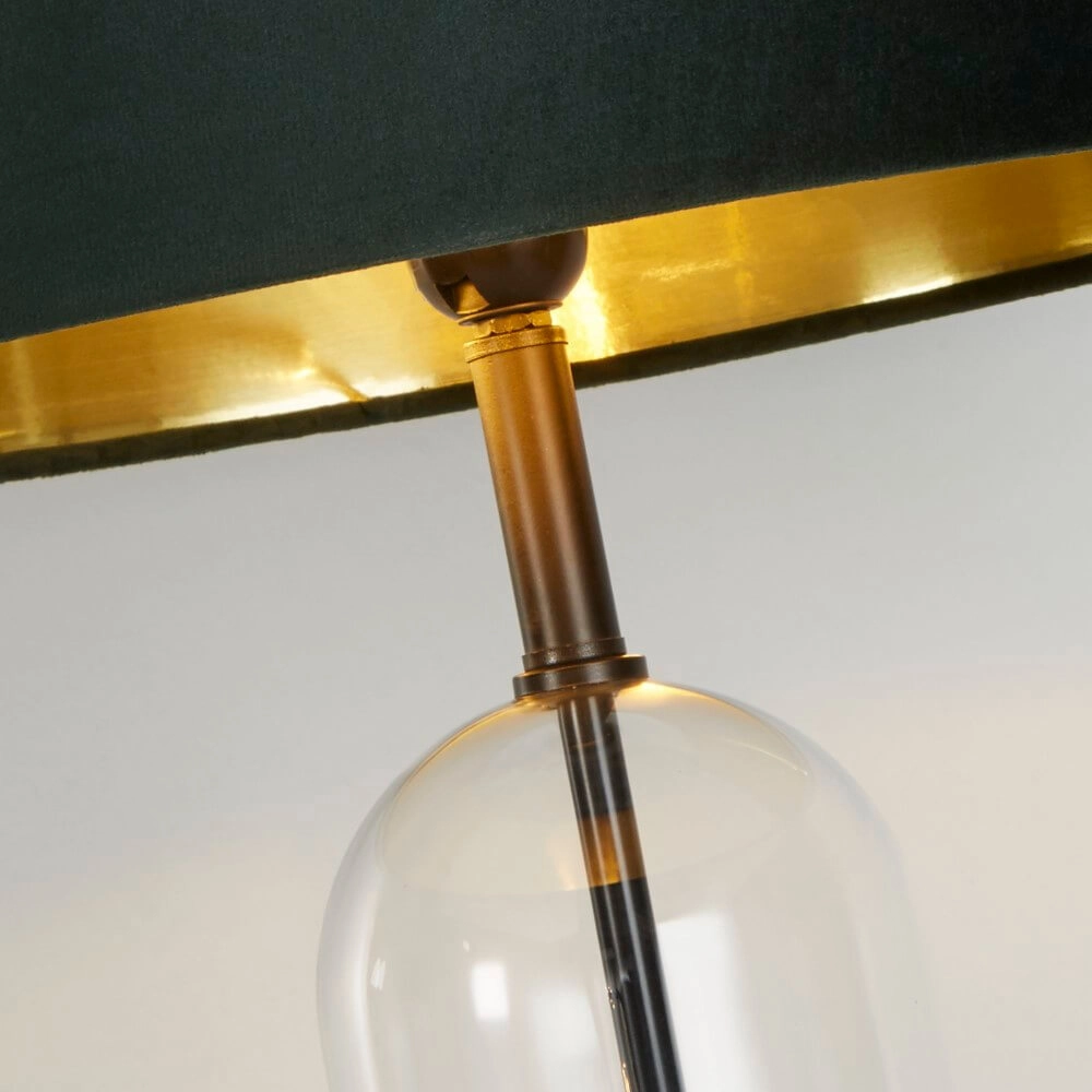 Unique table lamp Oxford with green hood Searchlight 5053423256696