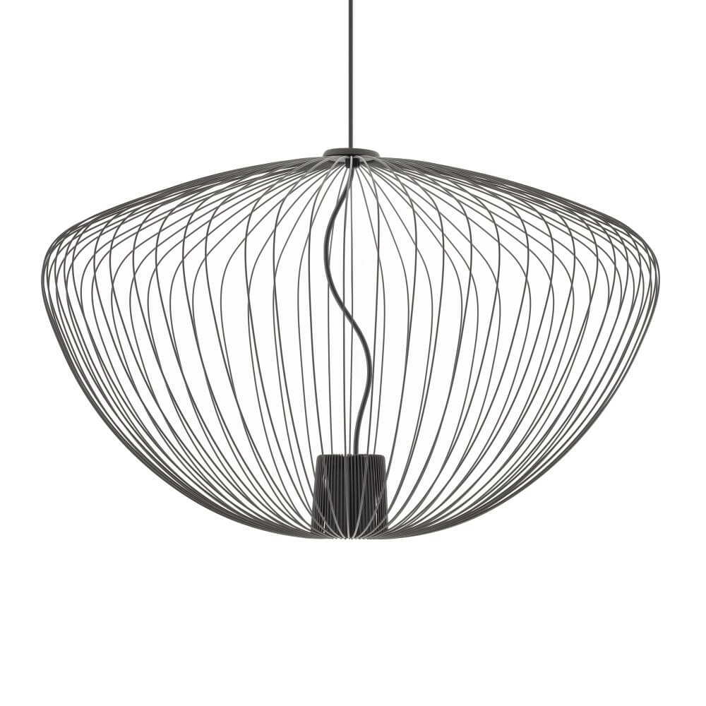 Rattan pendant lamp Pumpkin L Ø 70cm Lyora 5903139112529