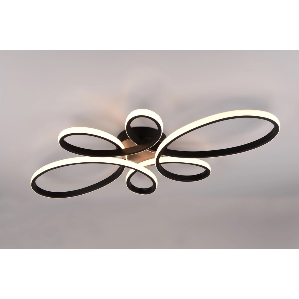 Design ceiling lamp Fly black Trio 4017807600865