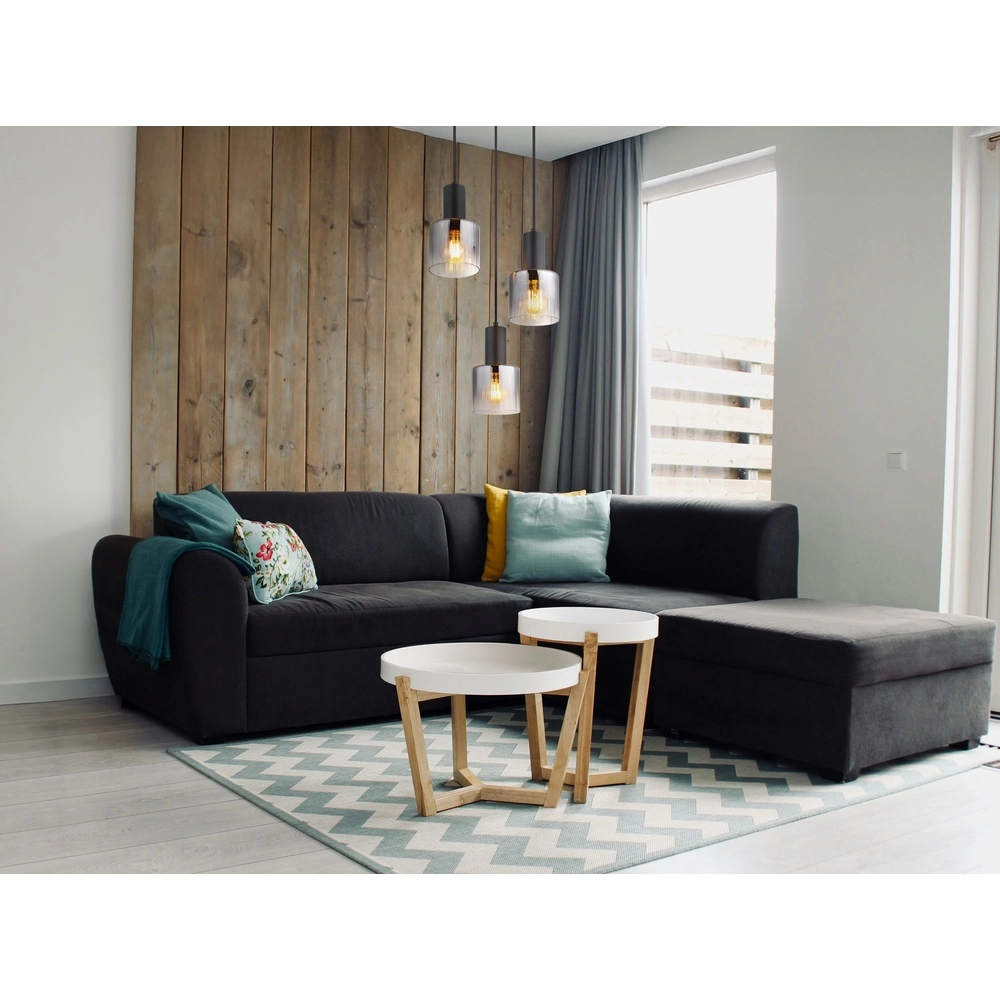 Design pendant lamp Jack 3-light black Globo 9007371519828
