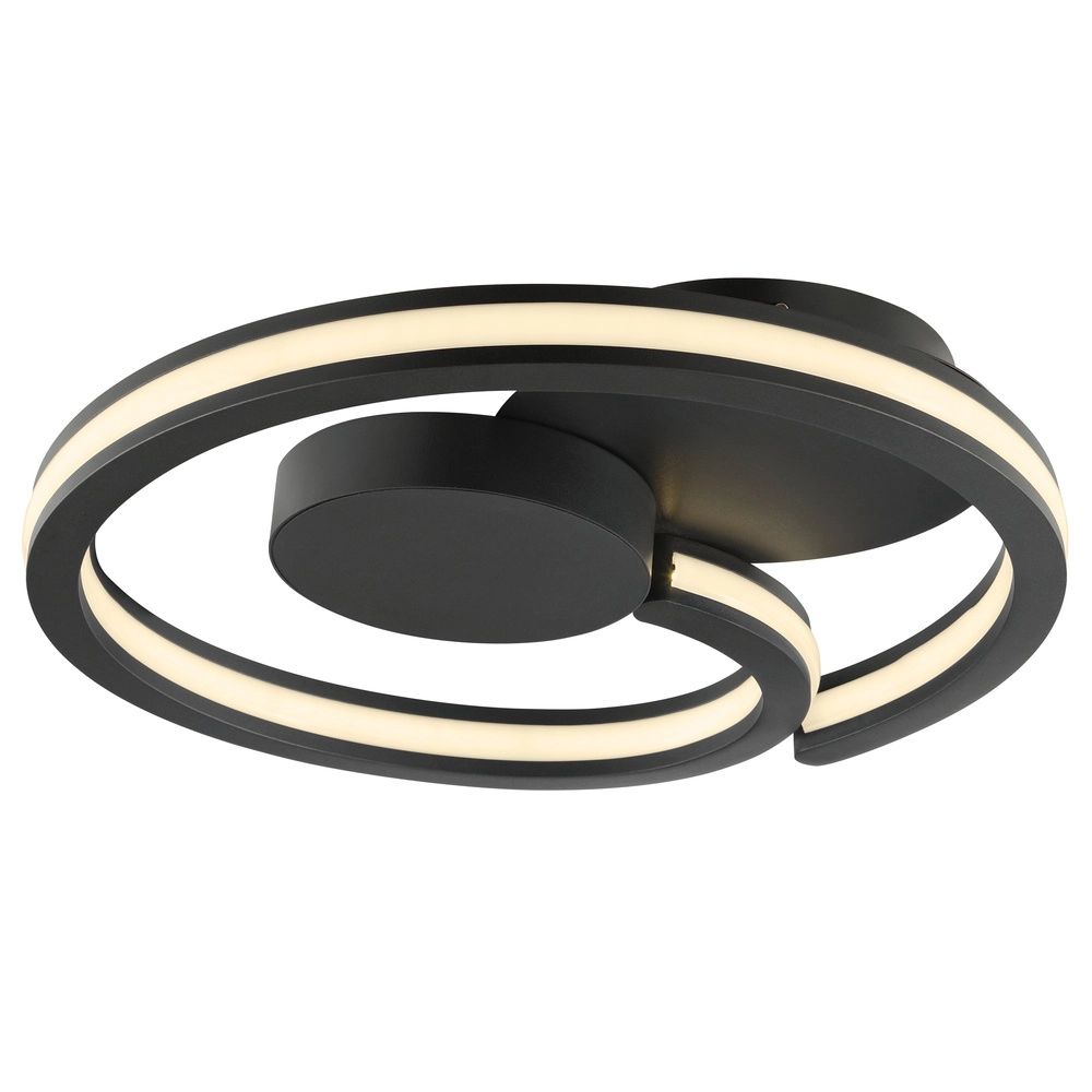 Black ceiling lamp Revola design Ø 40cm
