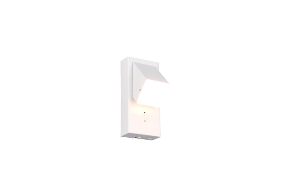 Wall spot white Raglan with switch