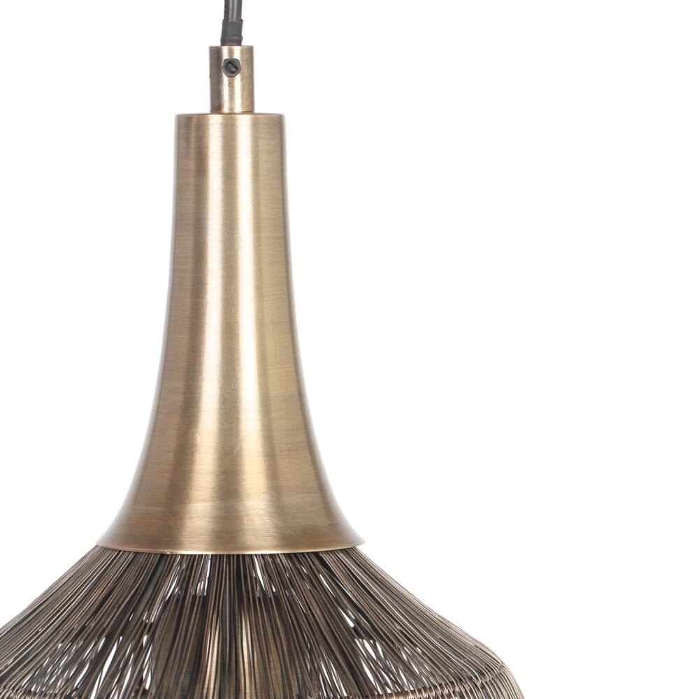 Round pendant lamp Soraya Ø 26cm - bronze Trio 4017807617481