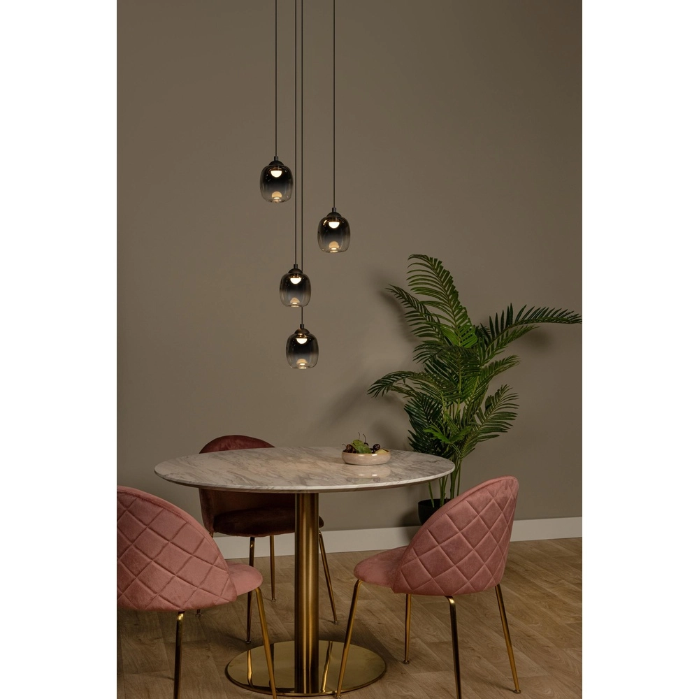 4-light pendant lamp Tamino Black Lucide 5411212741240