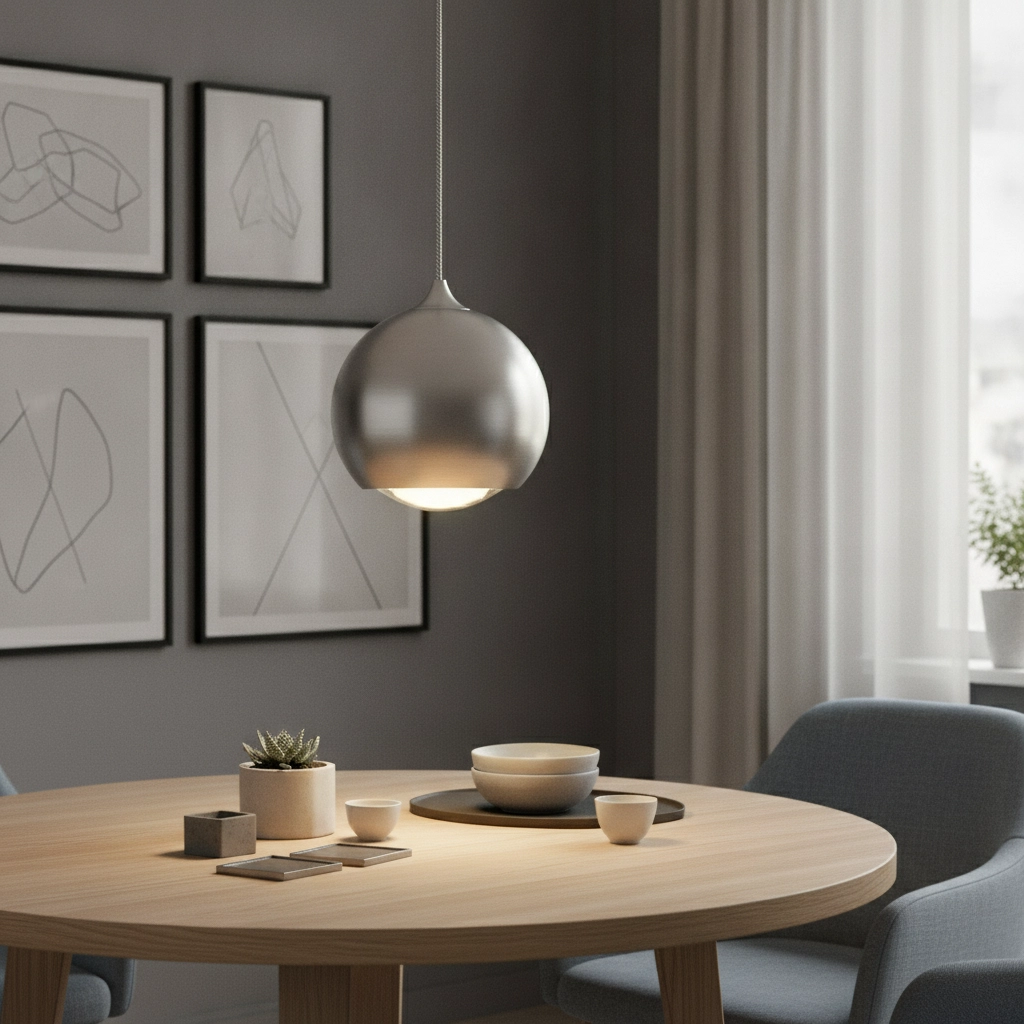 Sleek hanging lamp Denver Ø 10cm