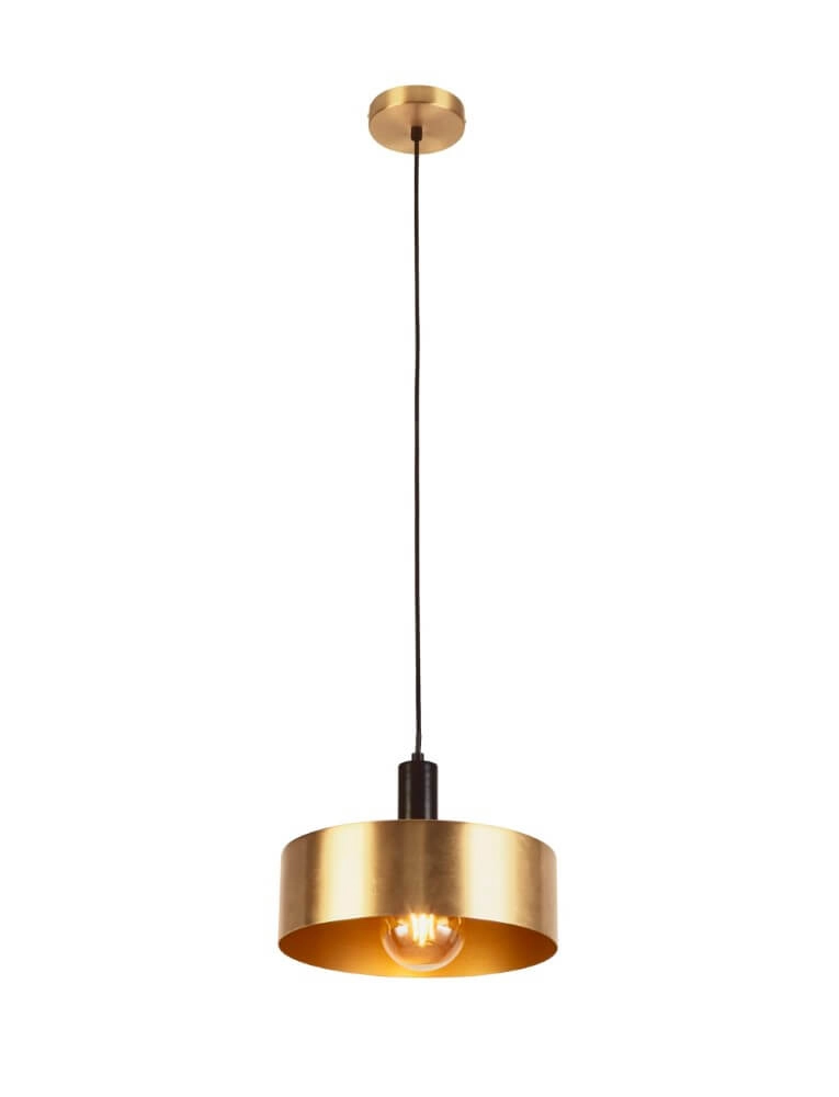 Design pendant lamp Knox Ø 30cm gold Searchlight 5053423251806