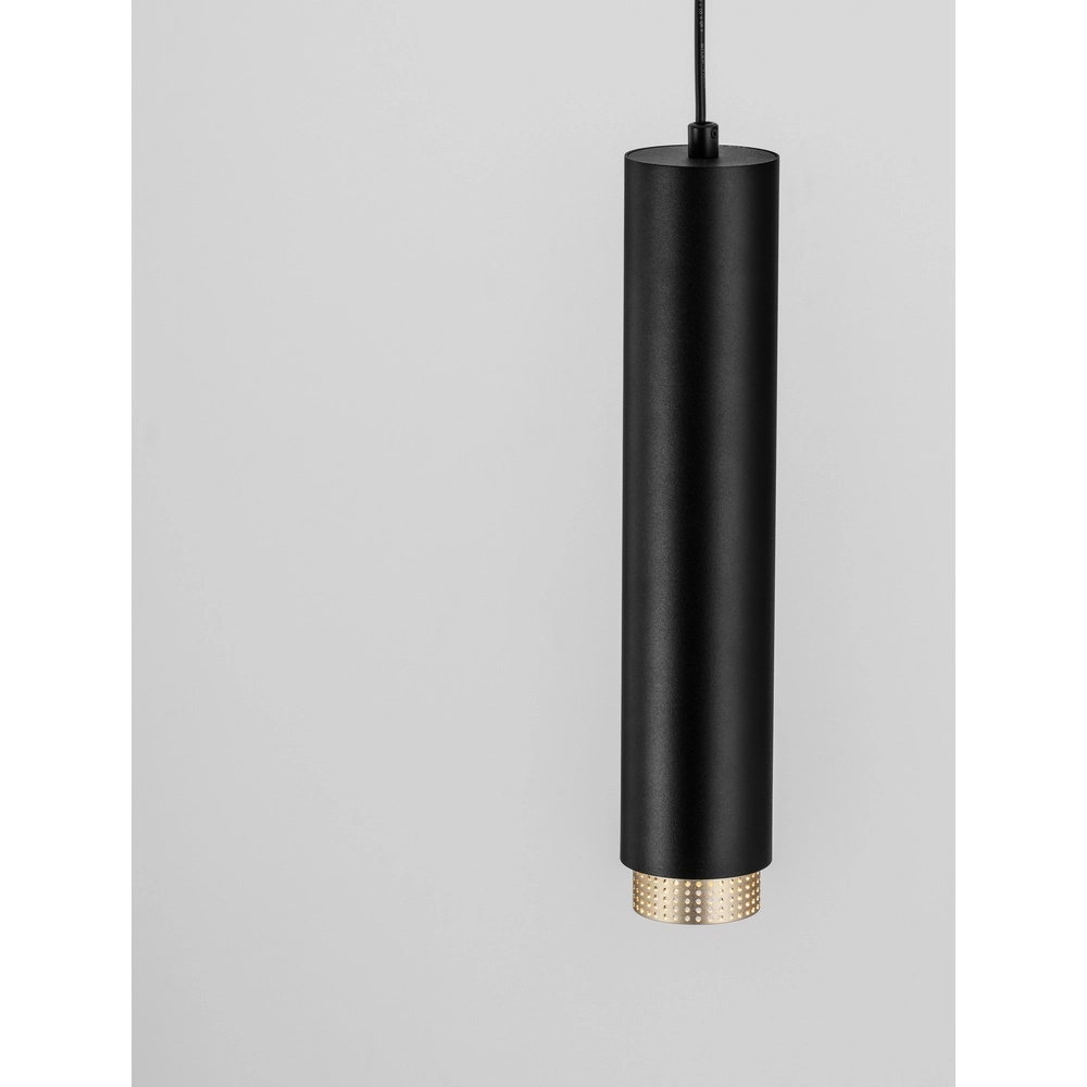 Pendant lamp Nessi black with gold Lyora 5212017475183