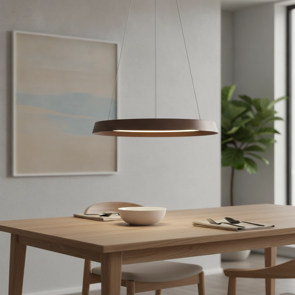 Design pendant lamp Ormi Ø 60cm coffee brown