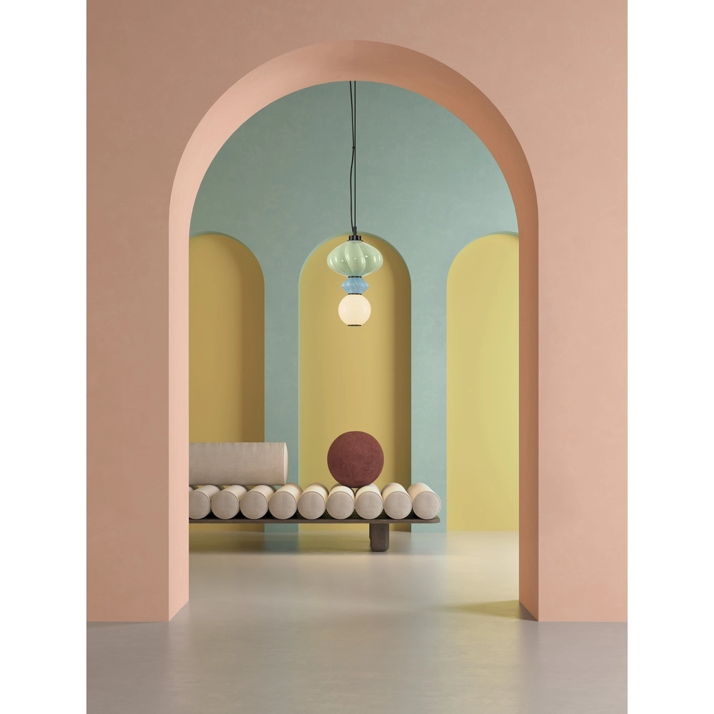 Pendant lamp Oneta green - blue -white Lyora 5212017473912