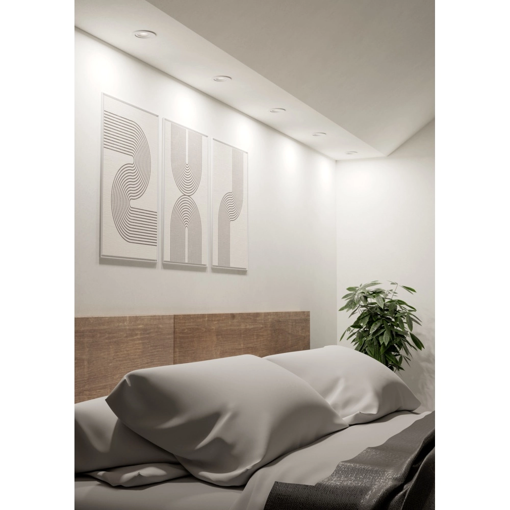 Recessed spotlight Barranco white Ø 9cm - 3-step CCT Eglo 9008606359394