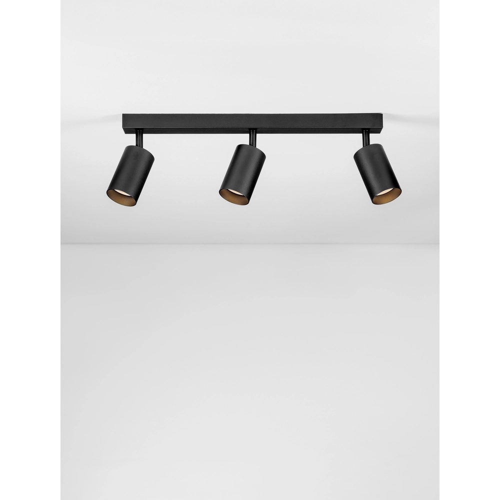 Ceiling spotlight Reig 3-light black Lyora 5212017477958