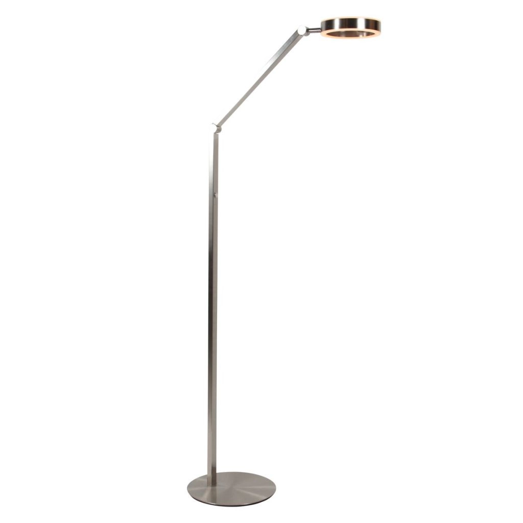 Design reading lamp Ringlux brushed metal