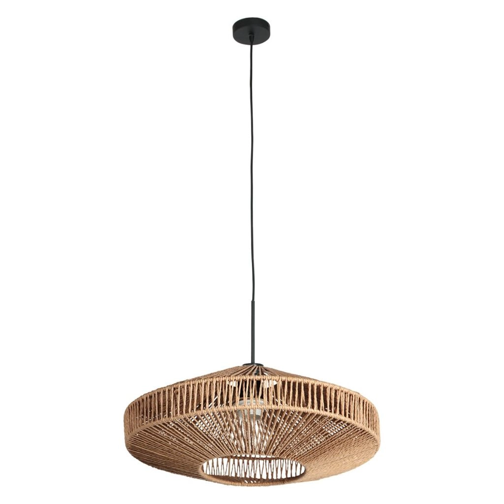 Pendant lamp Ropex with rattan shade Ø40cm Steinhauer 8712746182774