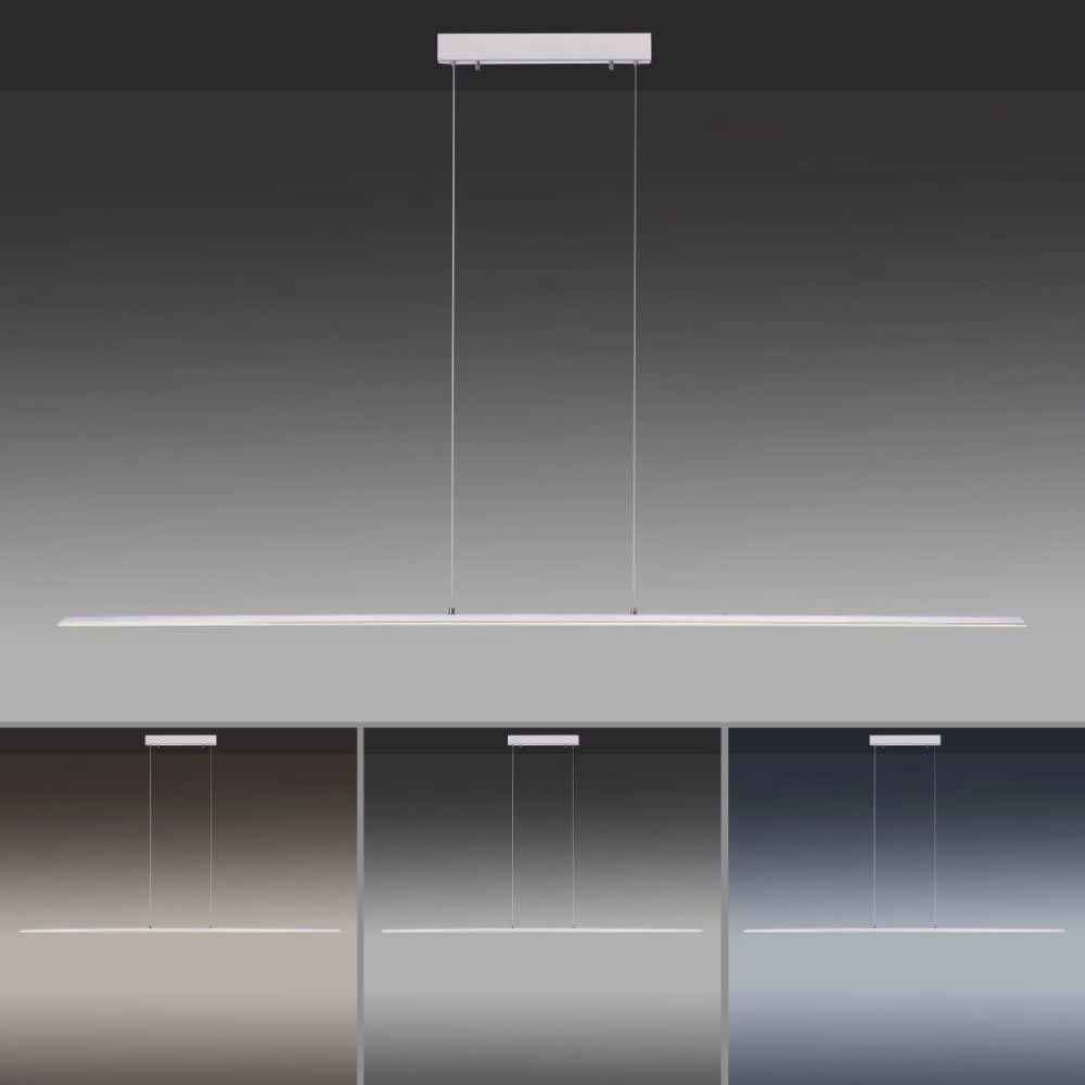Design hanging lamp Pure Lite 160cm metal Paul Neuhaus 4012248344866