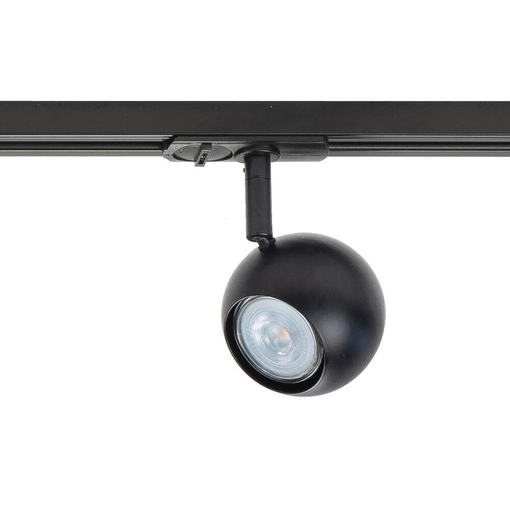 1-phase rail set 100cm Bolo black with 3 spots Highlight 8718379039683