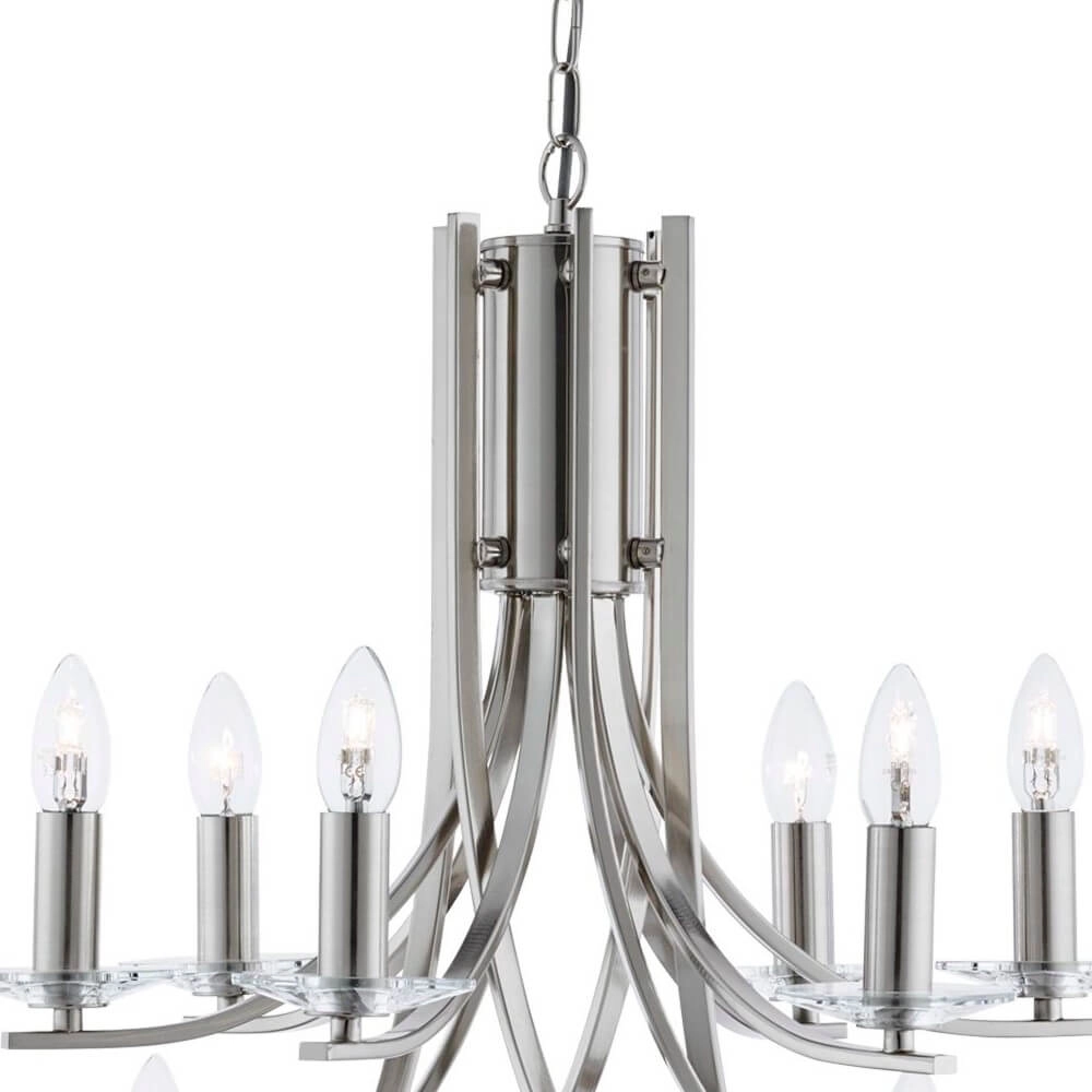 Chrome pendant lamp Ascona Ø 88cm Searchlight 5053423049892