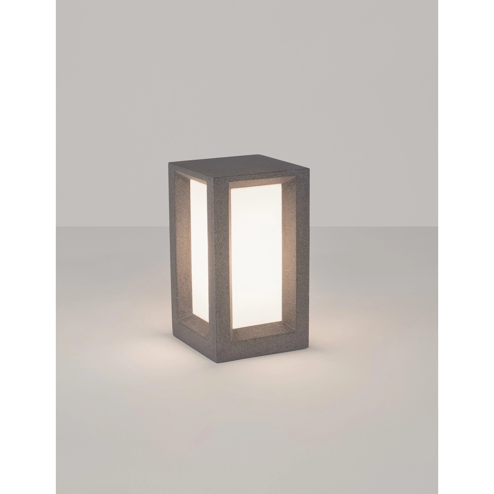 Square garden lamp Castro black