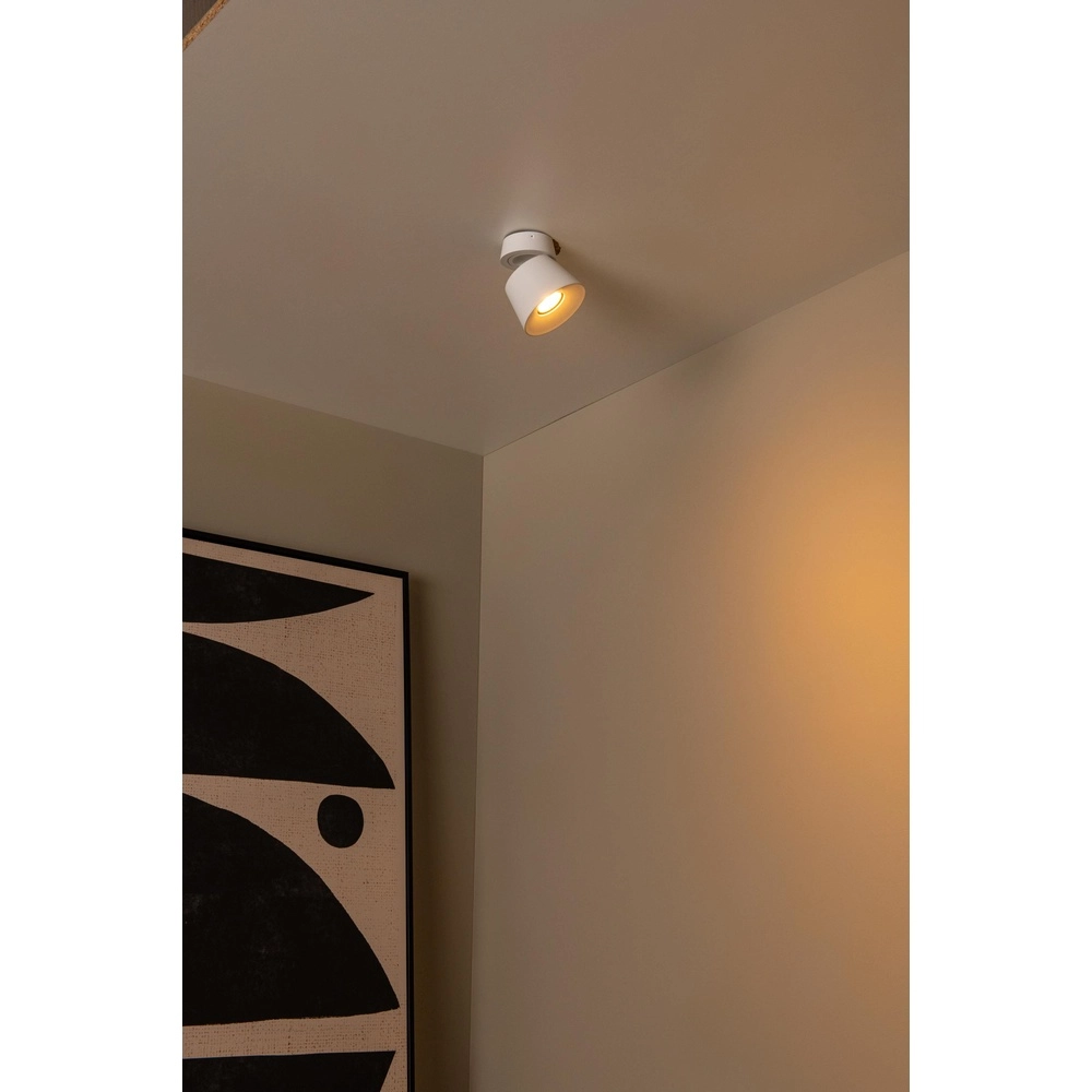 Ceiling spotlight Trigono only white Lucide 5411212093127