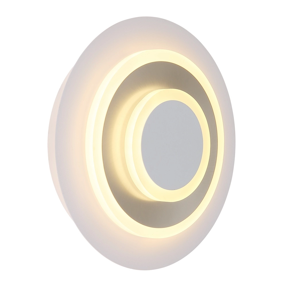 White wall lamp Odonell with wood Globo 9007371569410