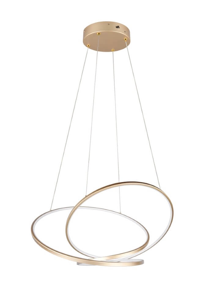Vide pendant lamp Darvin gold - 75cm Trio 4017807616071