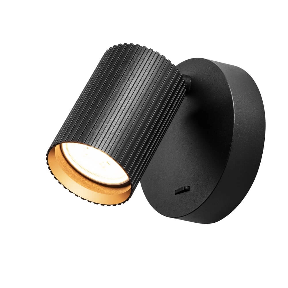 Wall spotlight Onis black - with switch