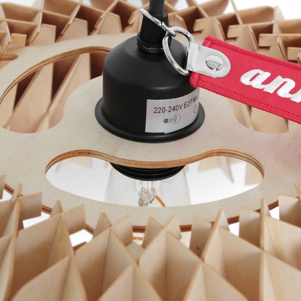 Beech pendant lamp Maze Ø 46cm Steinhauer 8712746170436