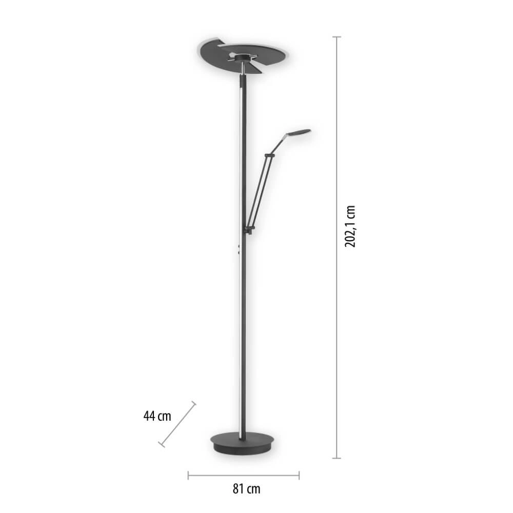 Floor lamp Pure Mutil anthracite Paul Neuhaus 4012248364345