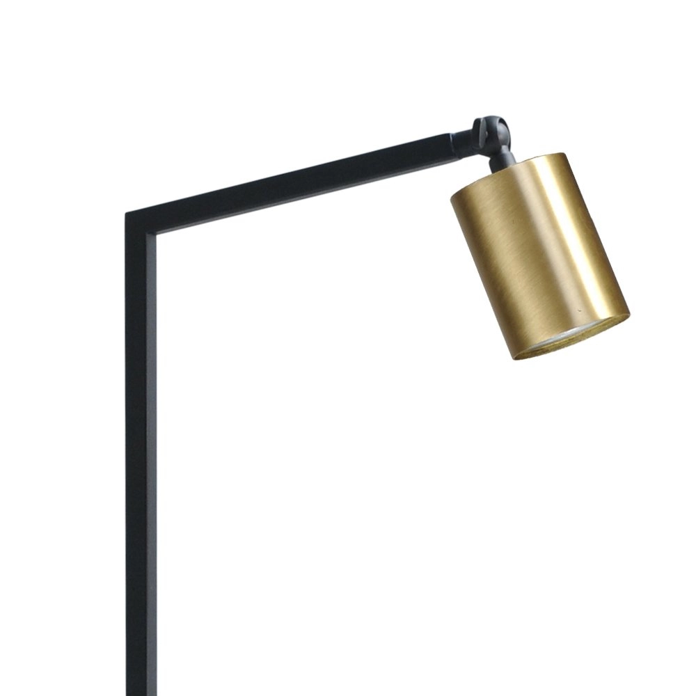 Black floor lamp Bounce with golden spot Masterlight 8718121225005