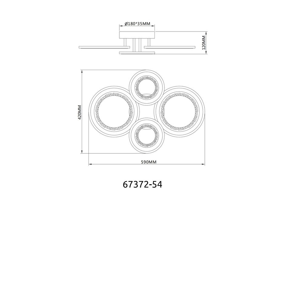 Ceiling lamp Anthony Modern White Globo 9007371592227