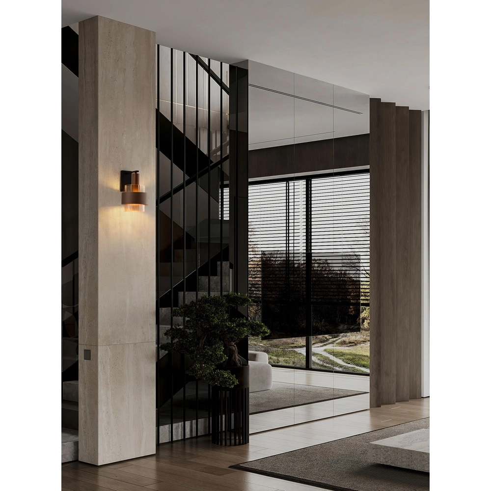 Modern wall lamp Serena coffee brown Lyora 5212063501201
