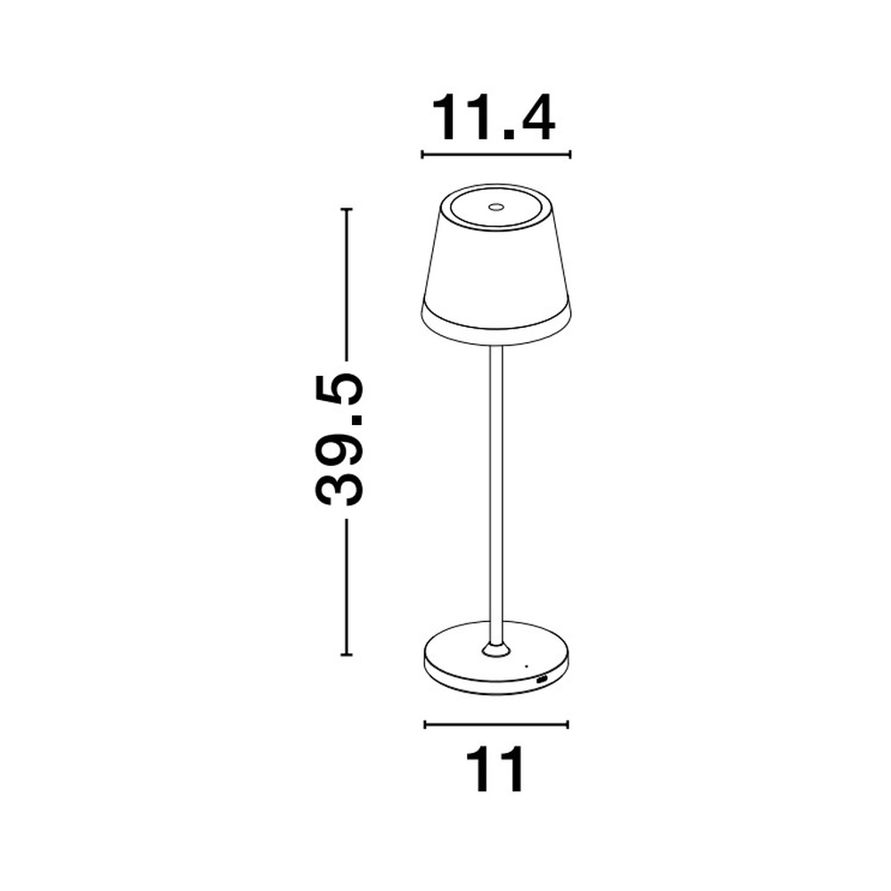 Rechargeable table lamp Seina white Lyora 5212017444462