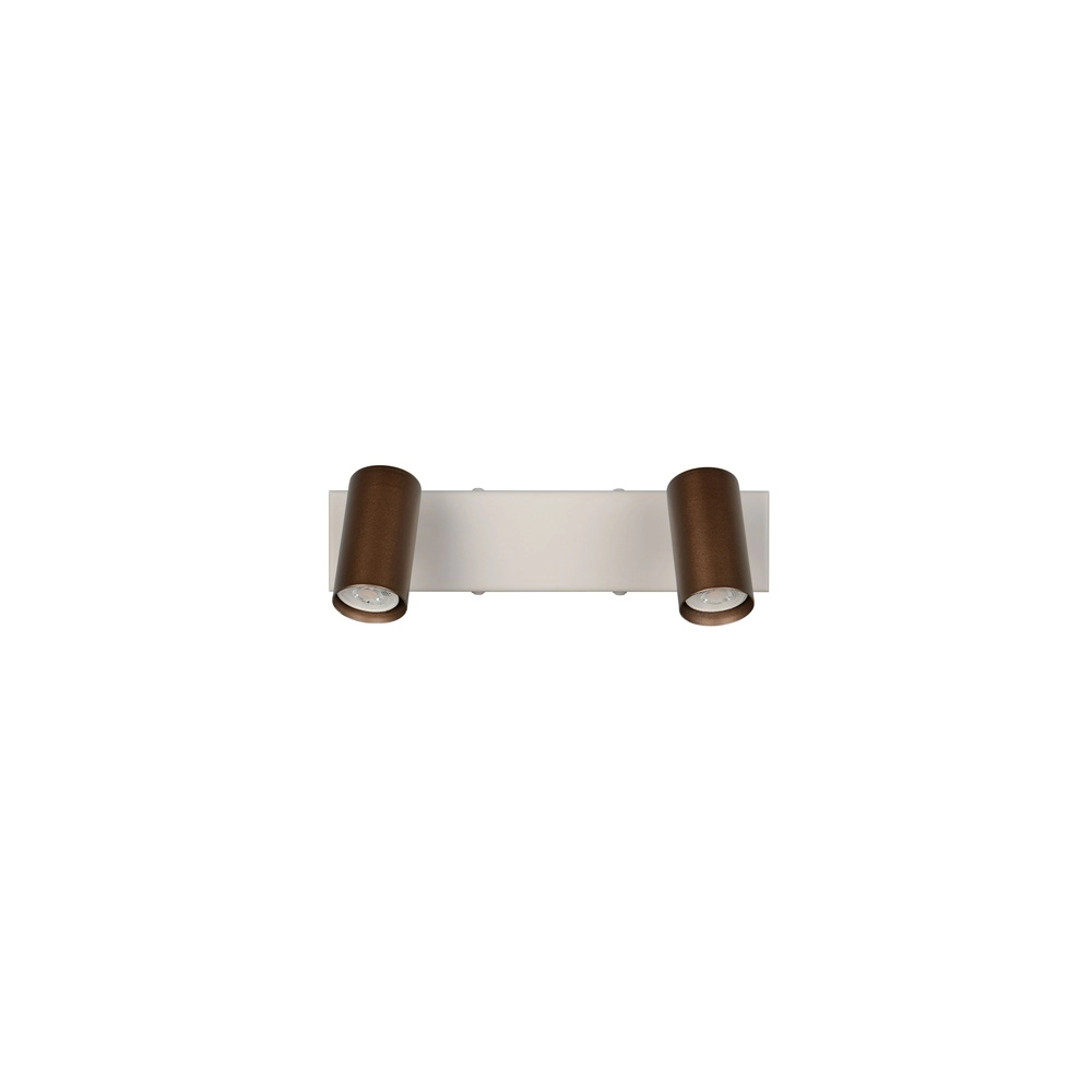 Surface-mounted spot Taryn 2-light mocha brown Trio 4017807685572
