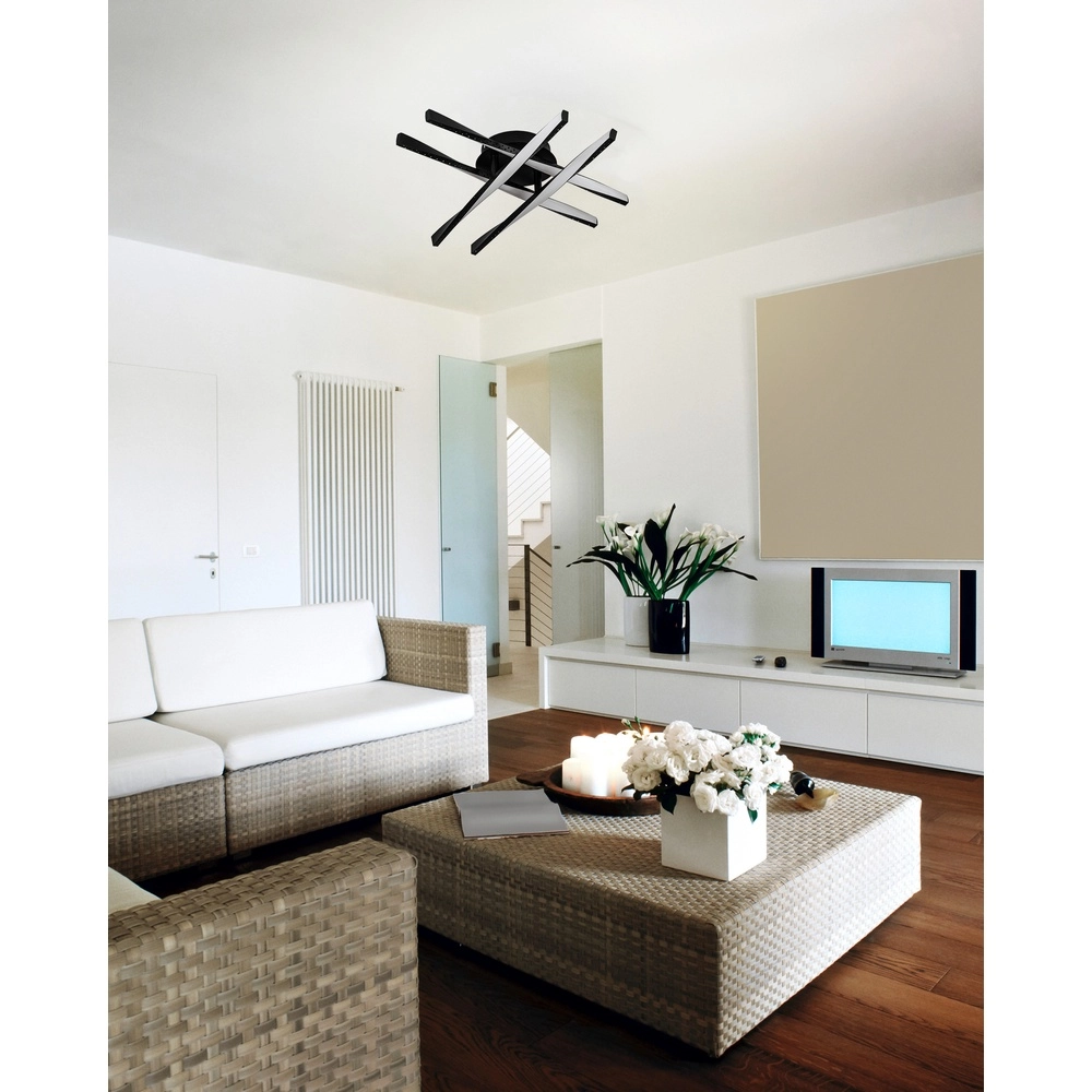 Design ceiling lamp Adeje Black Eglo 9002759756833