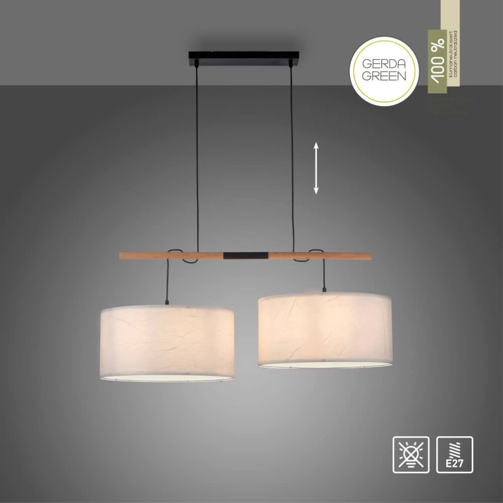 White pendant lamp Green Sofie pair Just Light 4043689995003