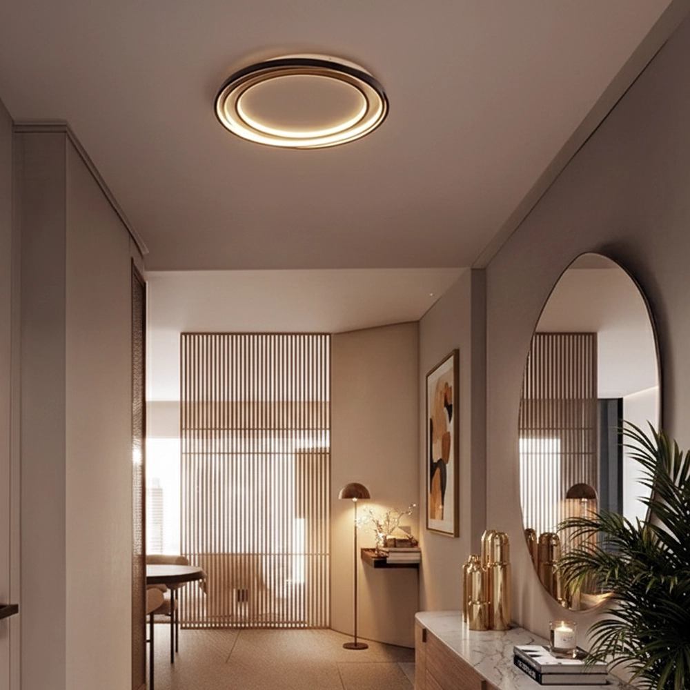 Round ceiling lamp Arbor black Ø 54cm