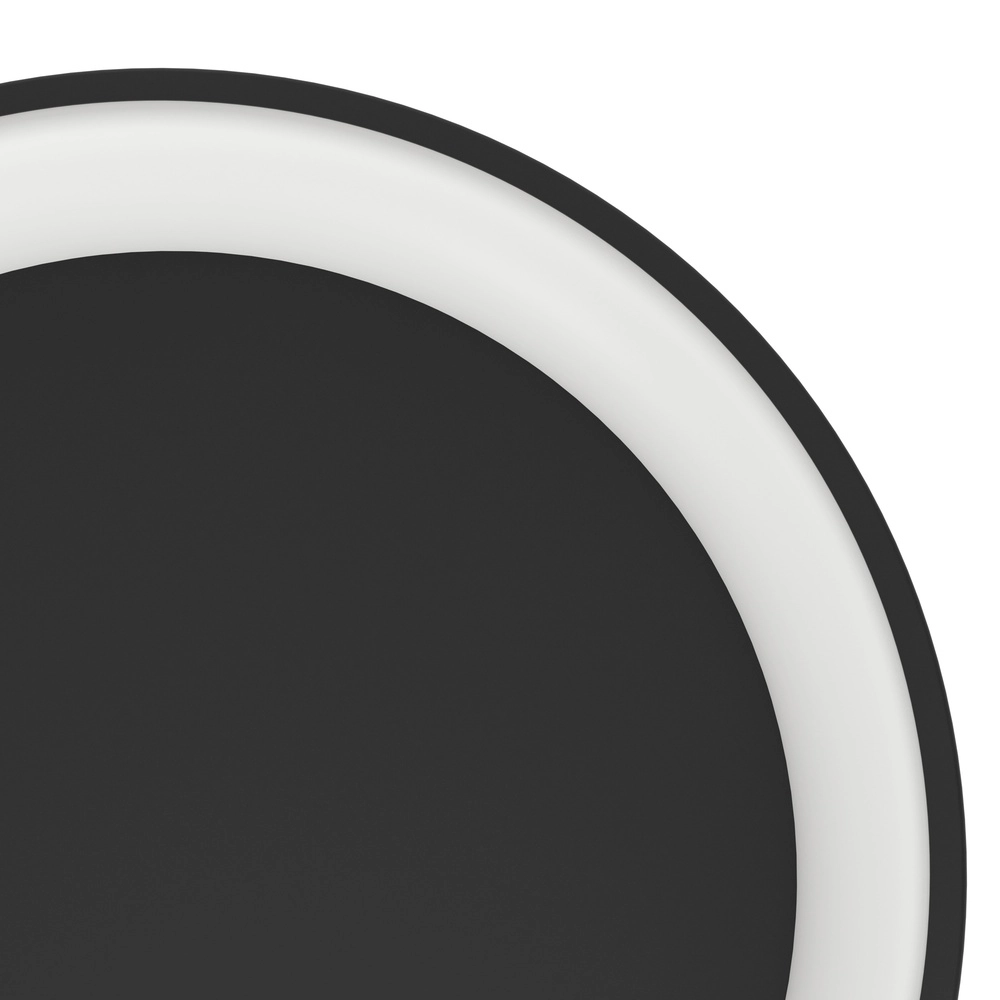 Sleek led ceiling light Loretello Ø 35cm - black Eglo 9008606316410