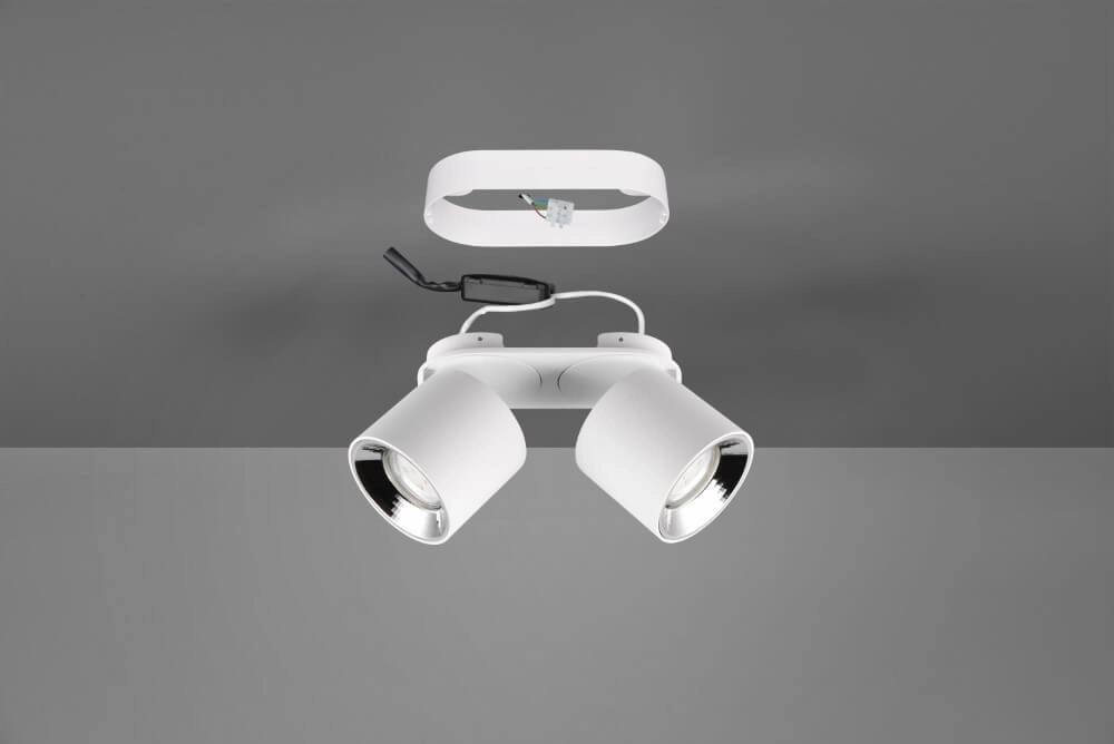 Ceiling light Guayana 2-light white Trio 4017807573954