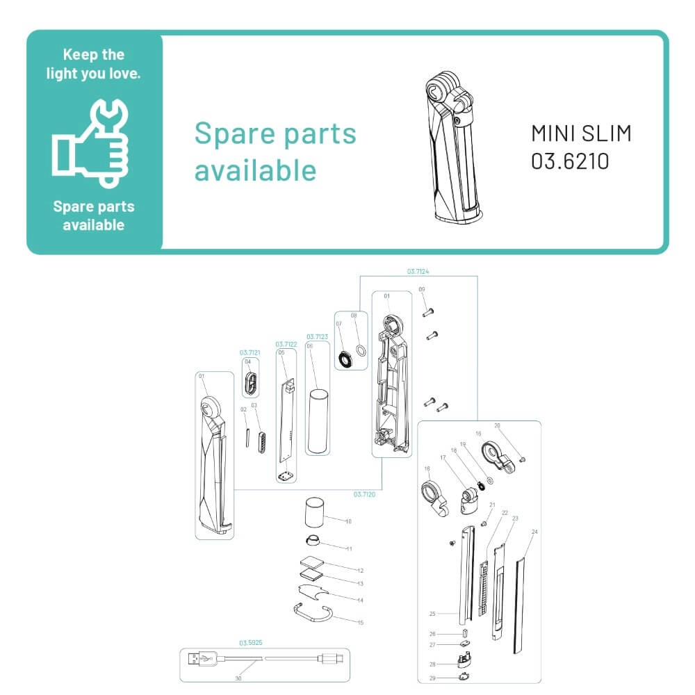 Handy work light Mini slim grey Scangrip 5708997362105