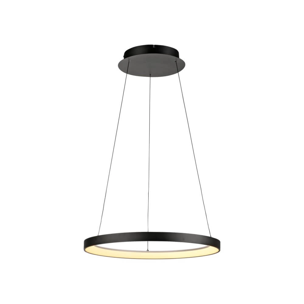 Round pendant lamp Hoop black Paul Neuhaus 4012248384695