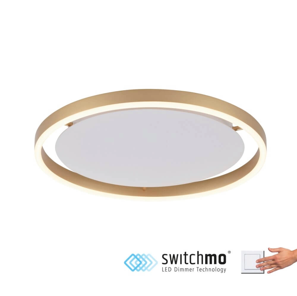 Ceiling lamp Ritus brass Ø 39.3cm Just Light 4043689985622