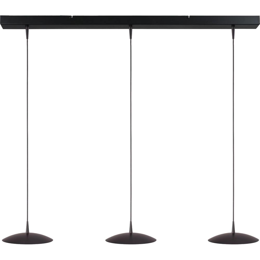 3-light pendant lamp Scala 100cm black nickel Ø 20cm
