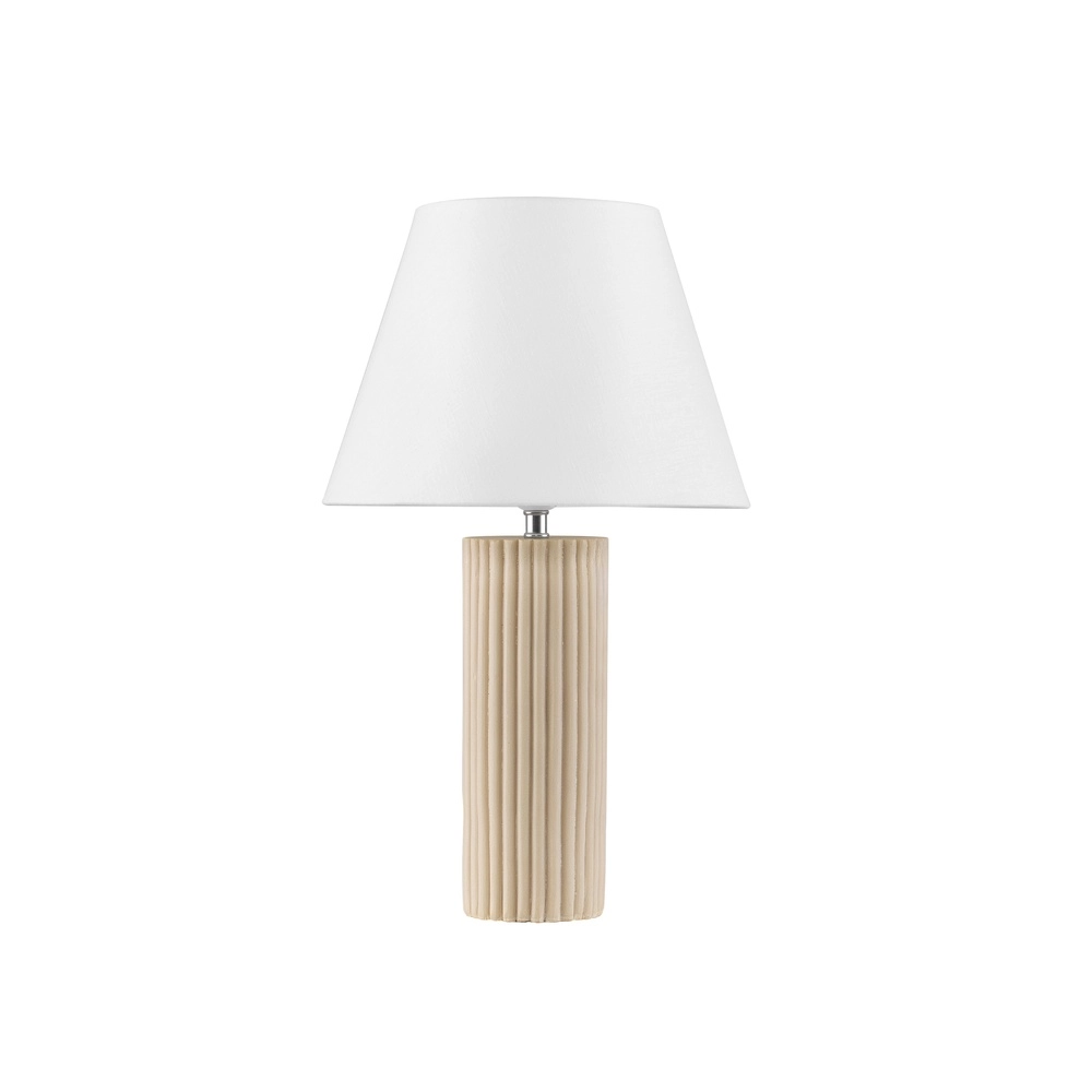 Table lamp Bacco beige with white shade Lyora 5212017468161