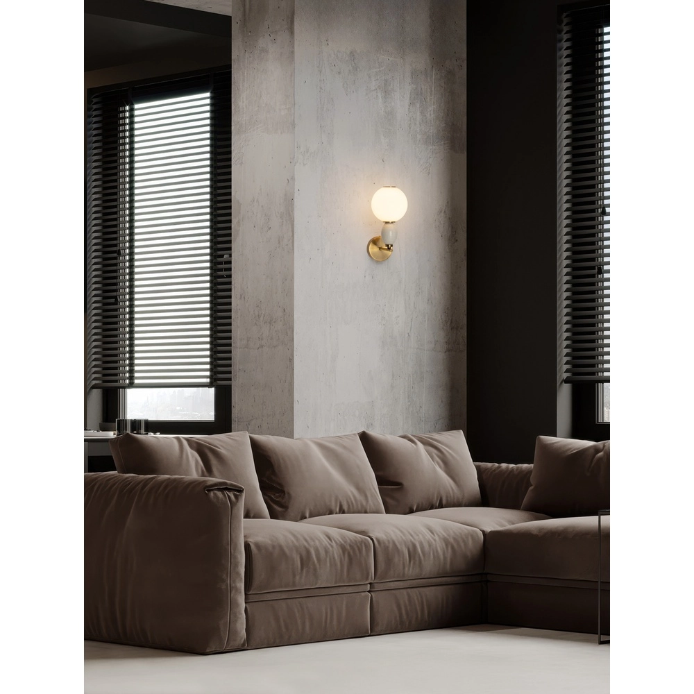 Wall lamp Obrie Gold with white Lyora 5212017484215